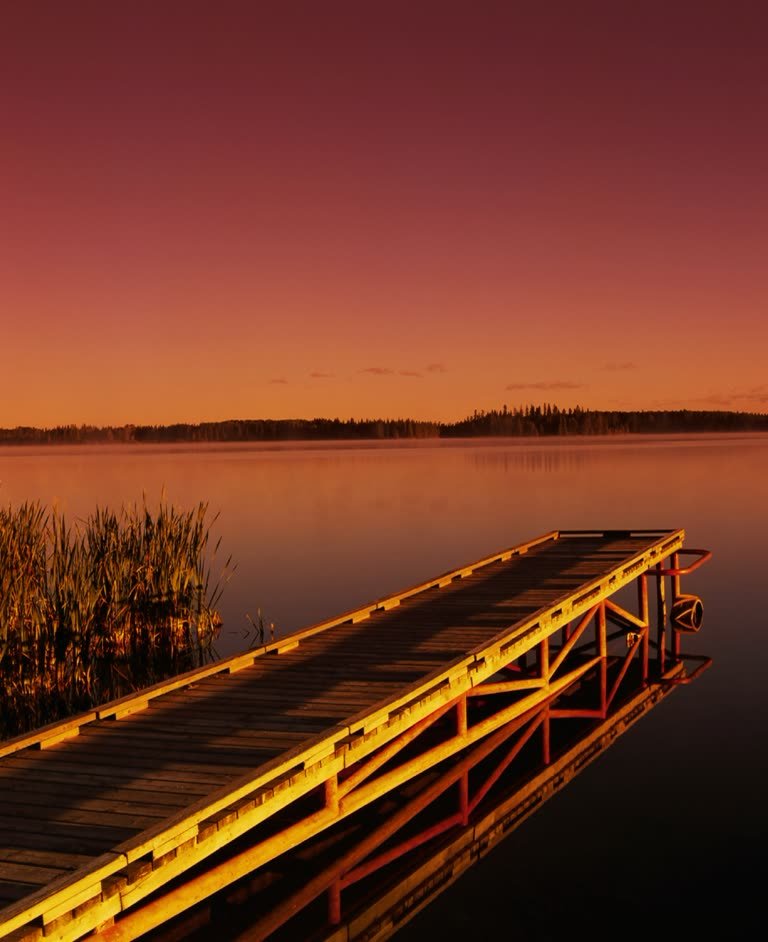 Dock at sunset