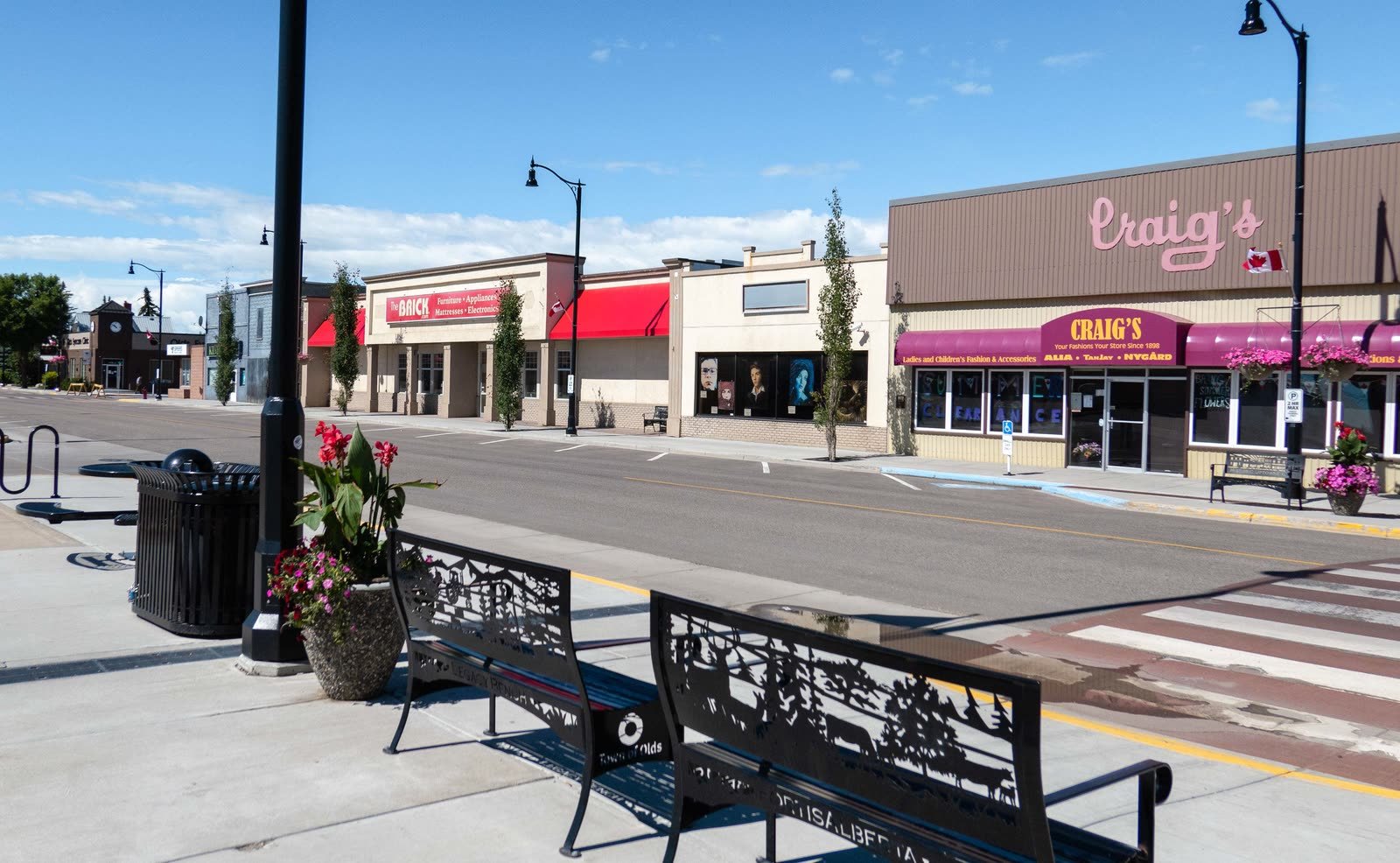 Street corner, Olds, Alberta